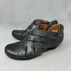 Cobb Hill Women’s Size 8 Laurel Woven Black Leather Shoes